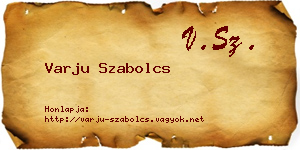 Varju Szabolcs névjegykártya